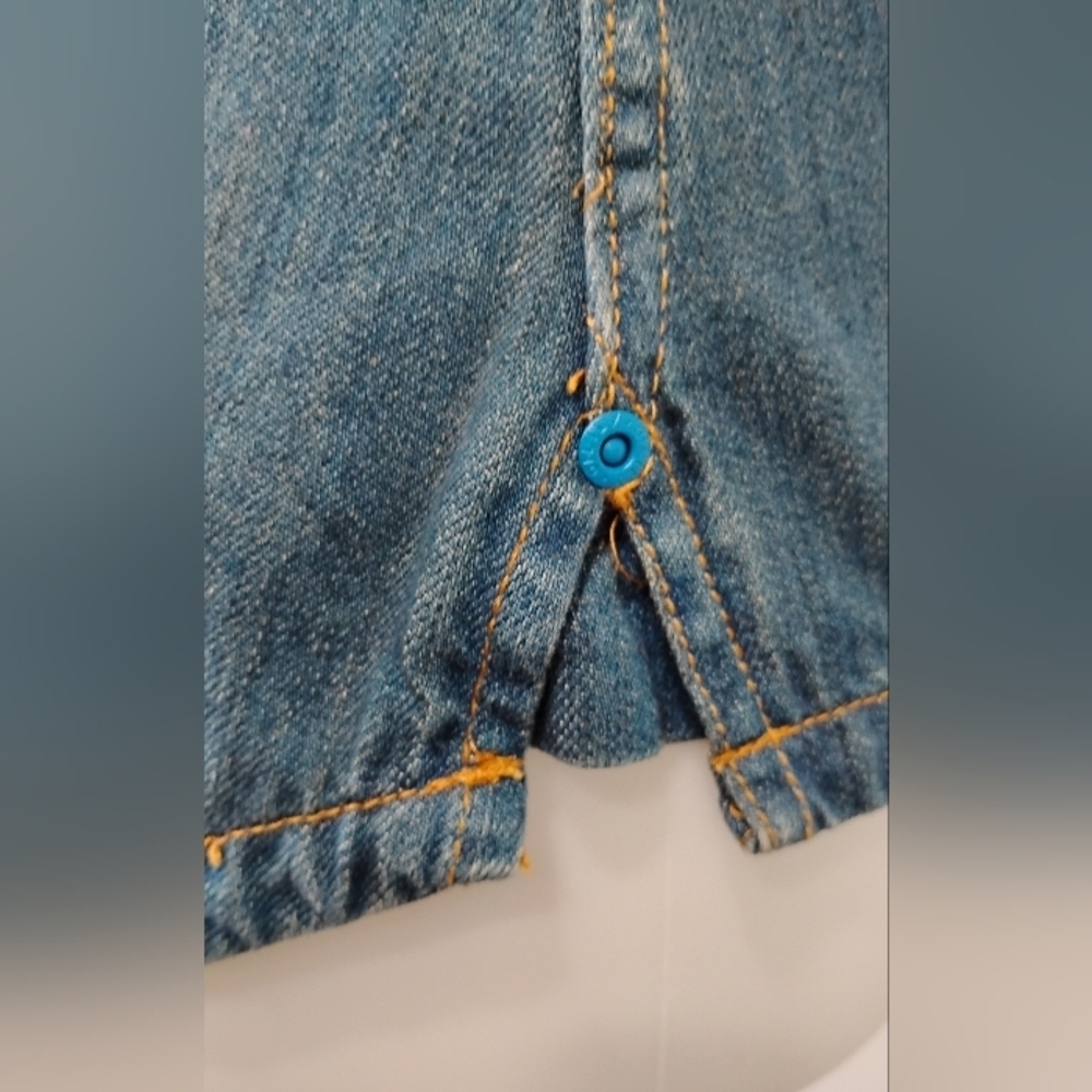 SPECIAL EMBROIDERED DENIM FESTIVAL BLOUSE - Picture 5 of 13
